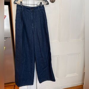 Kallmeyer Dark Blue Wide Leg Jeans
